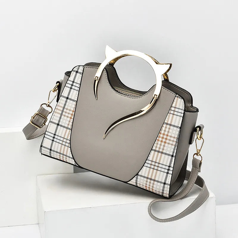Women's Crossbody Handbag - Grey Color - Gisy Accessories