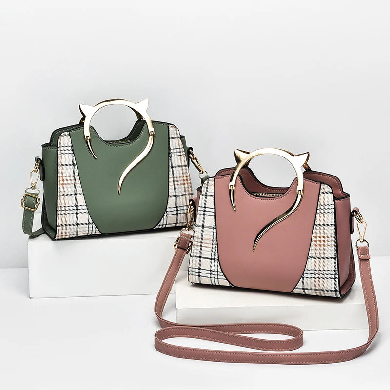 Women's Crossbody Handbag – PU Leather, Zipper Closure | 5 Colors