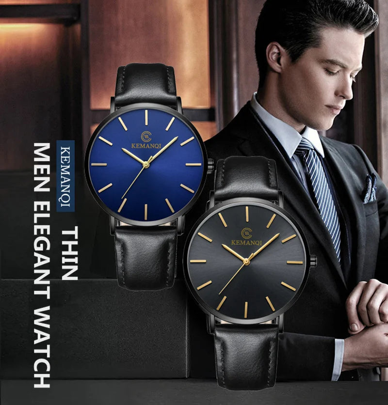 Ultra-Thin Men's Quartz Dress Watch