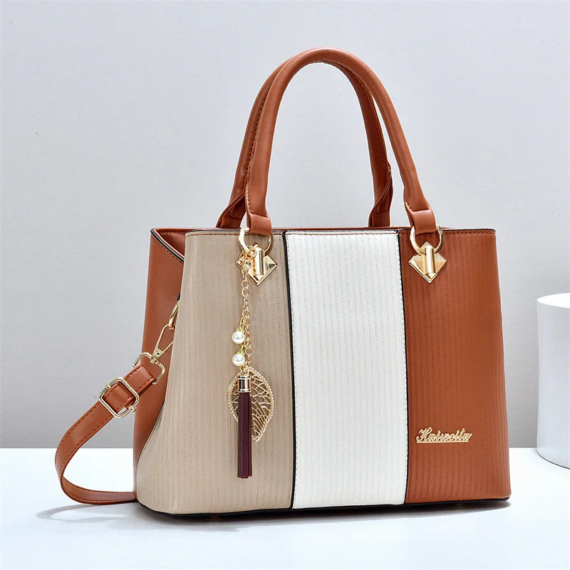 Women's PU Leather Tote Handbag – Large Capacity | Crossbody Shoulder Bag