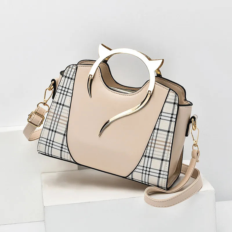 Women's Crossbody Handbag - Apricot Color - Gisy Accessories