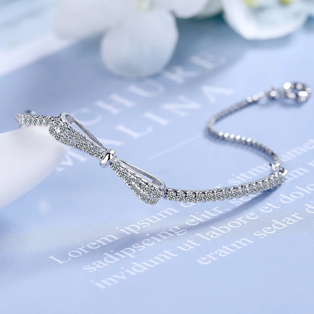 Sterling Silver Bowknot Bracelet