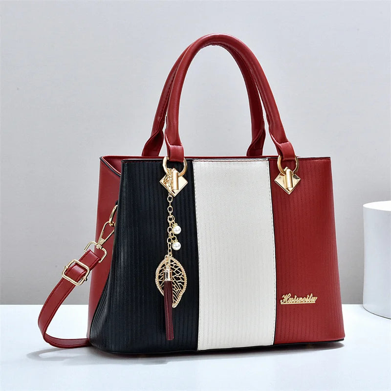 Women's PU Leather Tote Handbag – Large Capacity | Crossbody Shoulder Bag