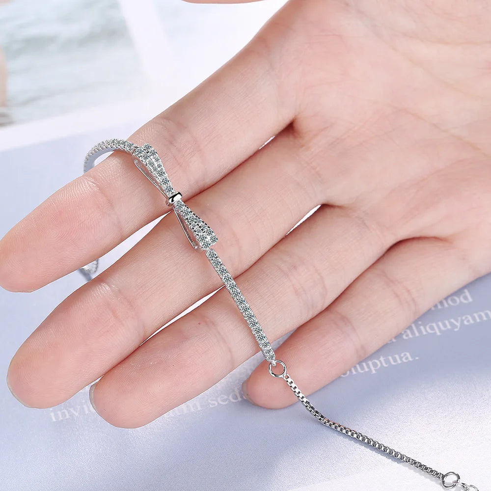 Sterling Silver Bowknot Bracelet