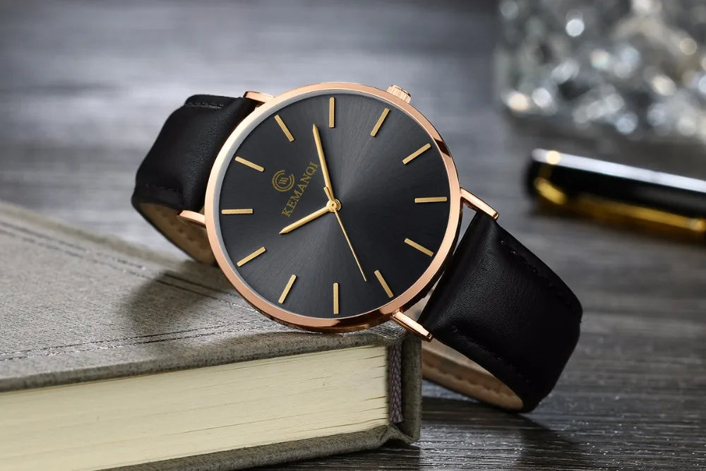 Ultra-Thin Men's Quartz Dress Watch