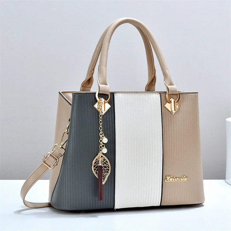 Women's PU Leather Tote Handbag – Large Capacity | Crossbody Shoulder Bag