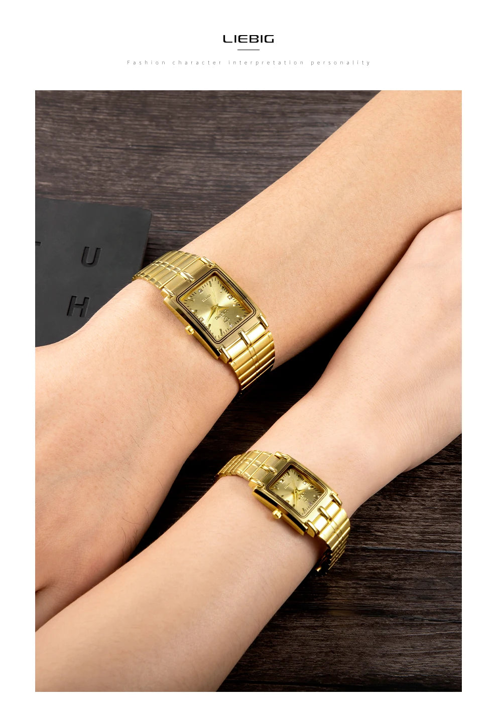 Luxury Gold Steel Bracelet Watch – Quartz Wristwatch for Men & Women