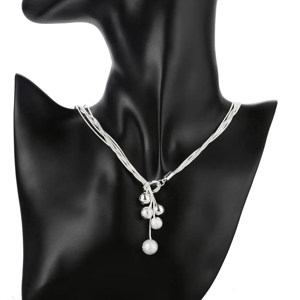 Sterling Silver Tassel Jewelry Set