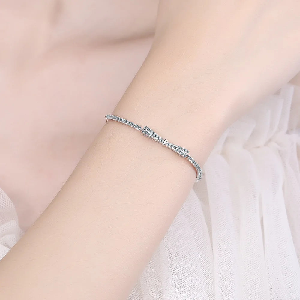 Sterling Silver Bowknot Bracelet