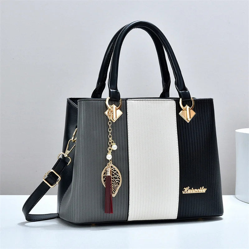 Women's PU Leather Tote Handbag – Large Capacity | Crossbody Shoulder Bag