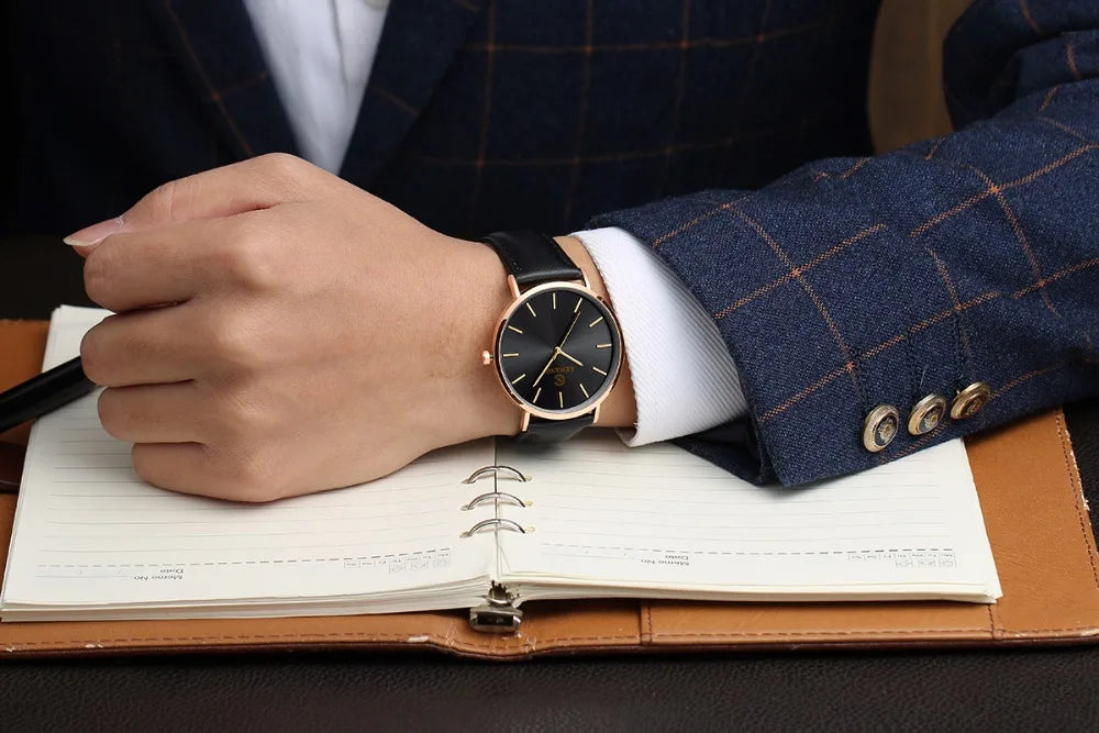 Ultra-Thin Men's Quartz Dress Watch