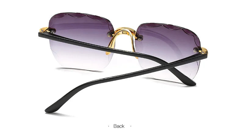 3-Pack Square Rimless Sunglasses – UV400 Protection, Mirror Lenses | Unisex