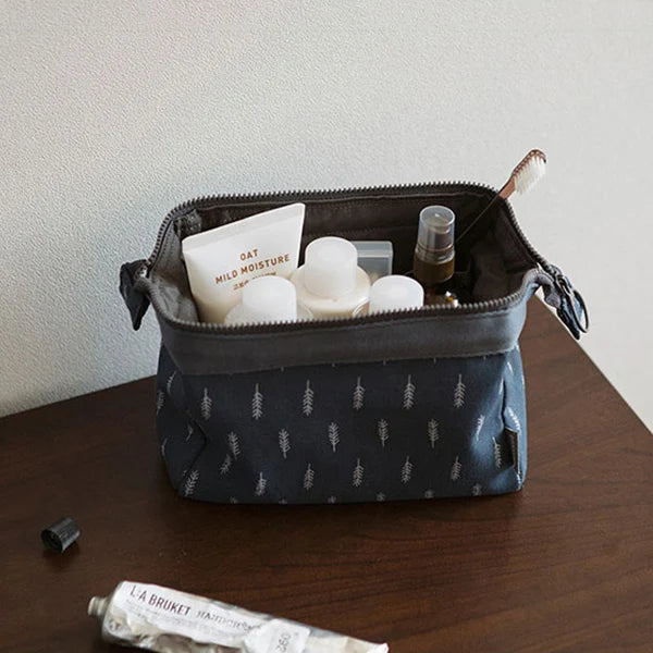 Flamingo Print Cosmetic Bag – Waterproof Canvas Travel Makeup & Toiletry Organizer