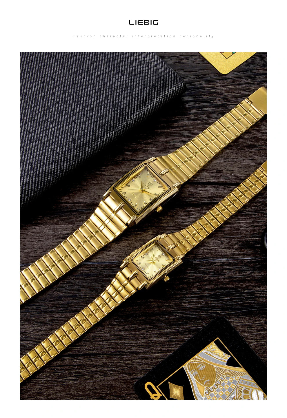 Luxury Gold Steel Bracelet Watch – Quartz Wristwatch for Men & Women