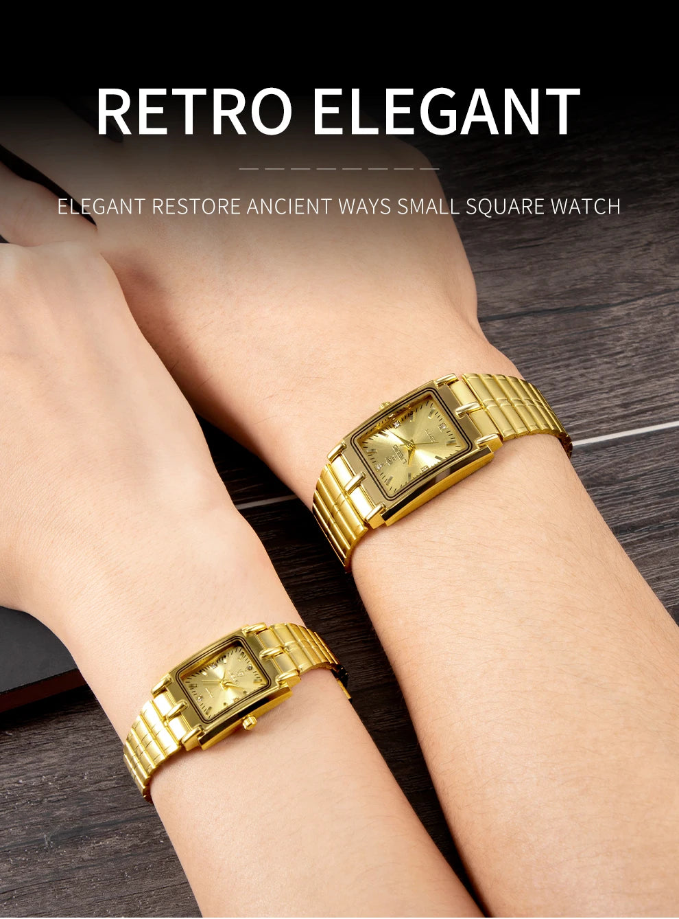 Luxury Gold Steel Bracelet Watch – Quartz Wristwatch for Men & Women