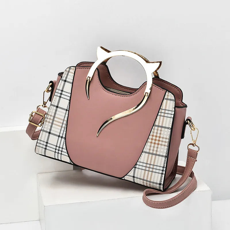 Women's Crossbody Handbag - Pink Color - Gisy Accessories
