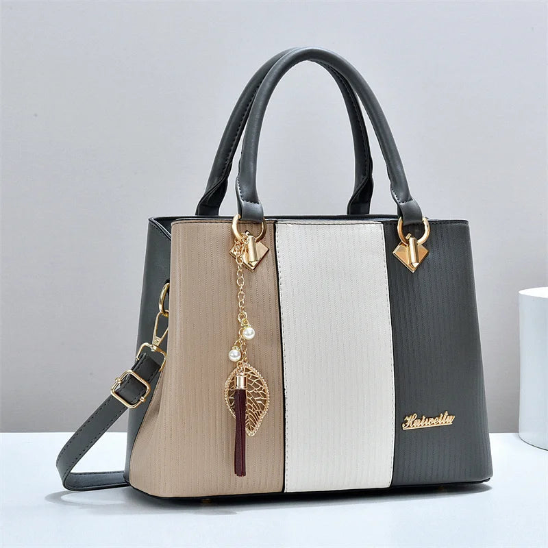 Women's PU Leather Tote Handbag – Large Capacity | Crossbody Shoulder Bag