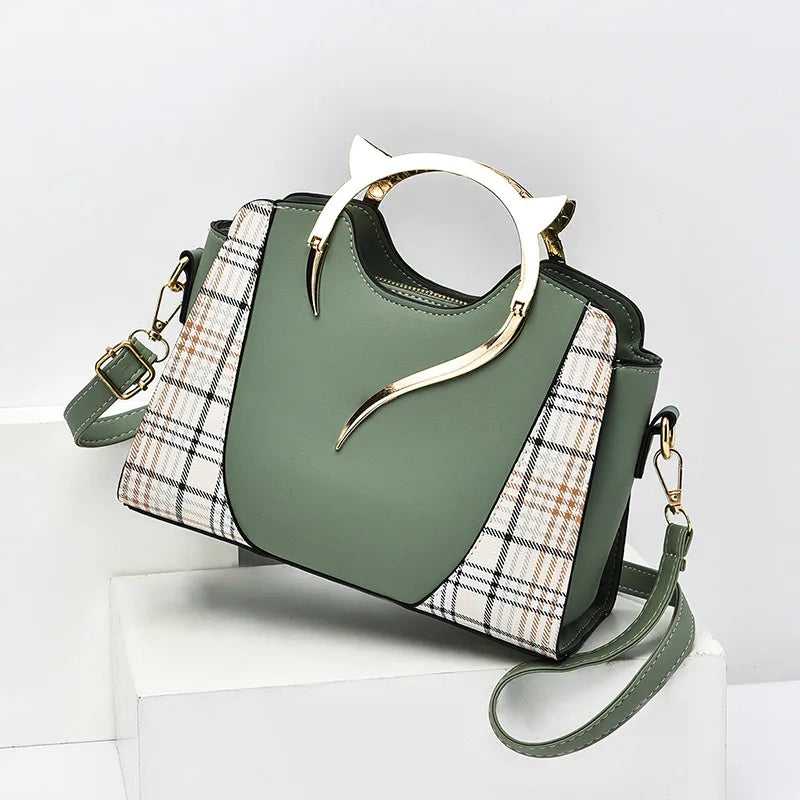 Women's Crossbody Handbag - Green Color - Gisy Accessories