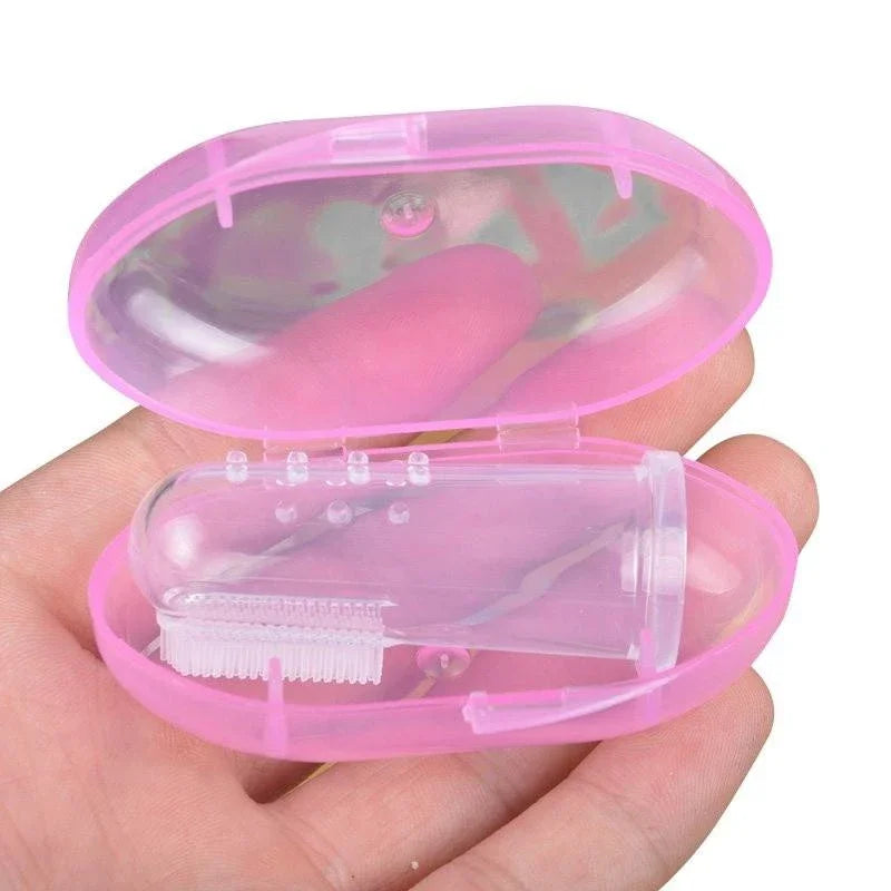 Silicone Finger Toothbrush for Dogs & Cats – Soft, Gentle Teeth Cleaning, Bad Breath & Tartar Care