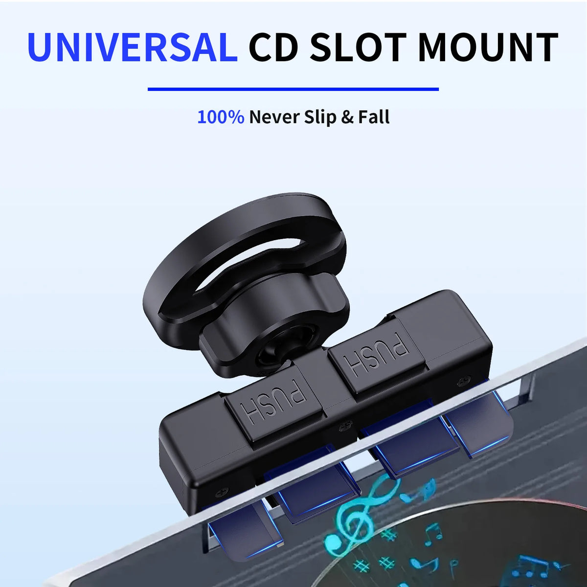 Magnetic CD Slot Car Phone Holder – 6 Magnets, Foldable, Rotatable, Universal