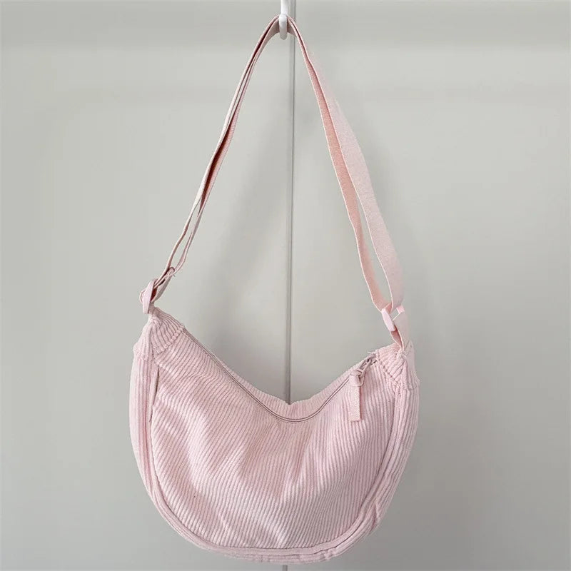 Corduroy Hobo Shoulder Bag – Crossbody