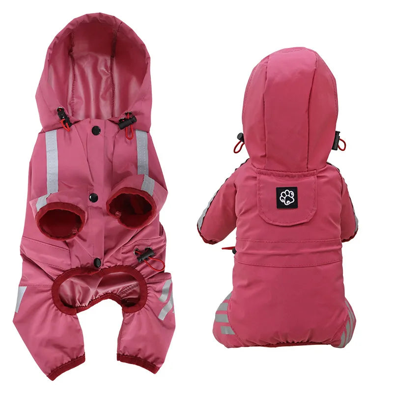 Reflective Waterproof Dog Raincoat – Jumpsuit for Small & Medium Dogs