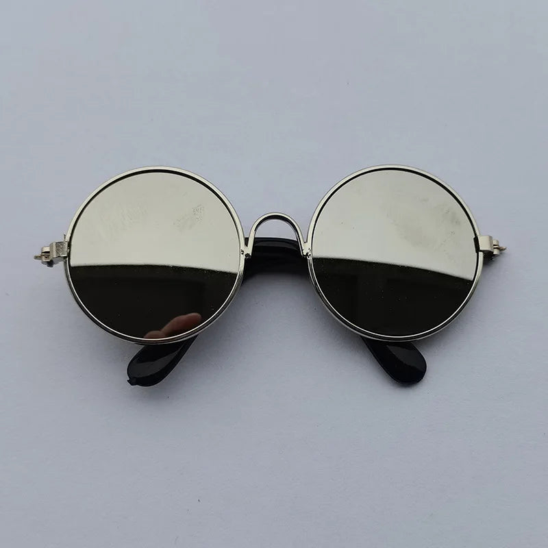 Vintage Round Sunglasses for Cats & Small Dogs – Photo Props & Cosplay