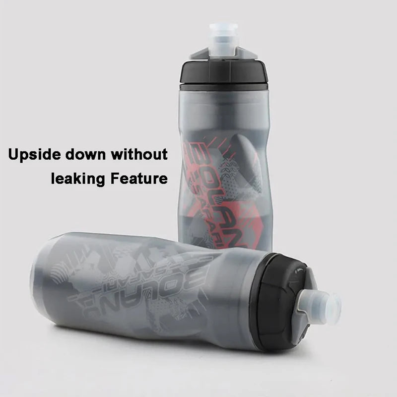 BOLANY 600ml Cycling Water Bottle – BPA-Free PP5 Squeeze Sports Bottle for Mountain Bike & Outdoor