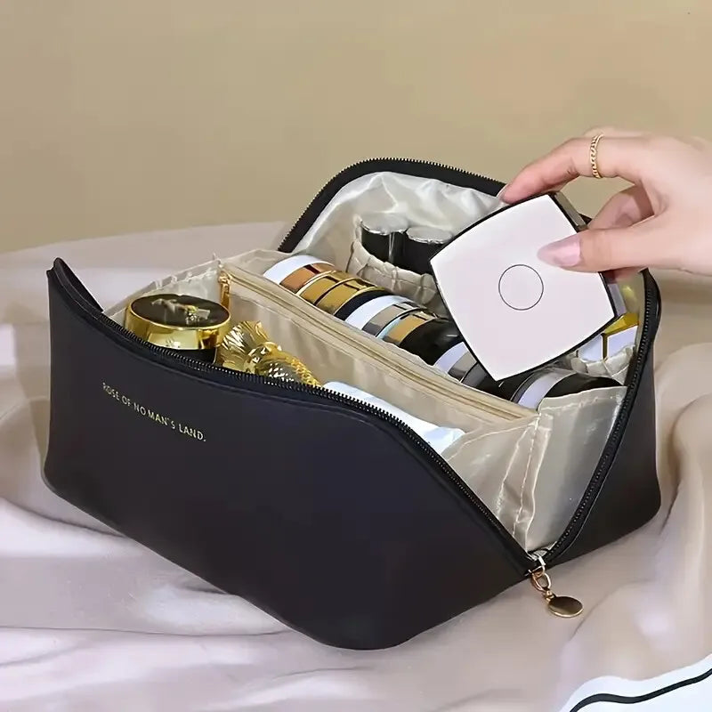 Waterproof Makeup Bag – Large Capacity Portable Beauty & Skincare Clutch