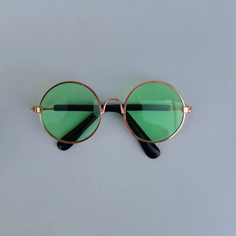 Vintage Round Sunglasses for Cats & Small Dogs – Photo Props & Cosplay