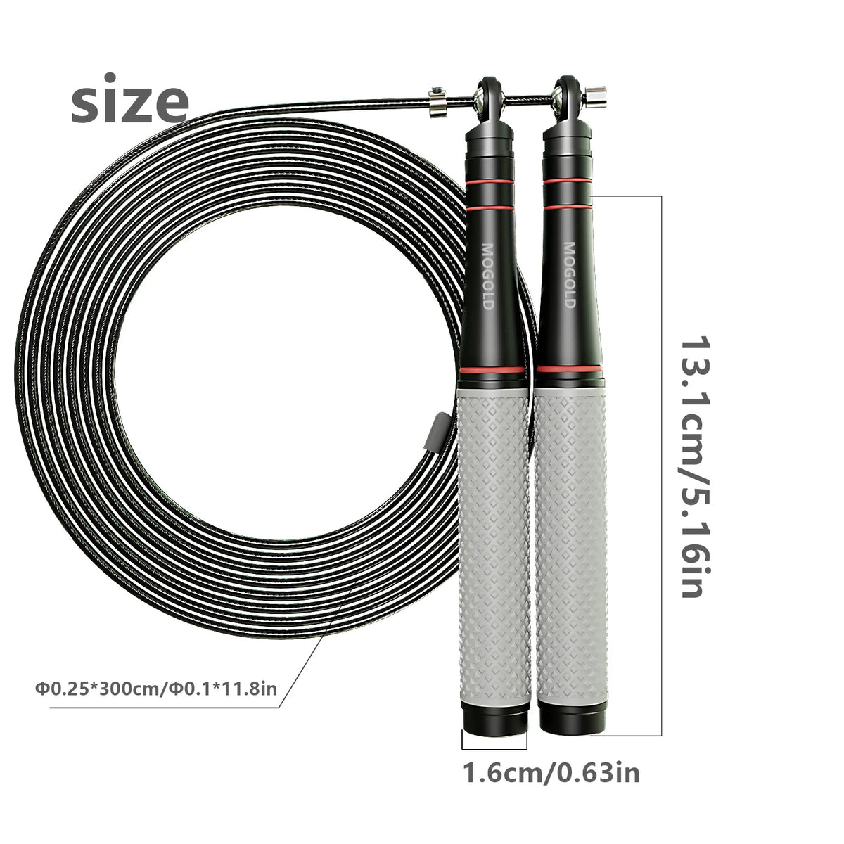 Speed Jump Rope – Adjustable, Ball Bearing, CrossFit & Cardio Training