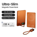 Magnetic Wireless Power Bank – MagSafe, 15W, 5000/10000mAh, PD 20W, Metal, for iPhone & Apple Watch