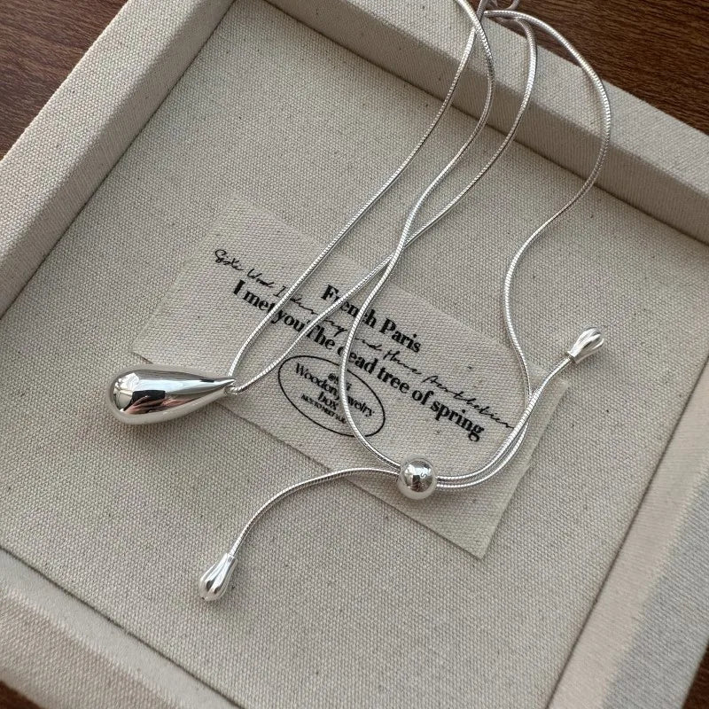 Sterling Silver Drop Necklace