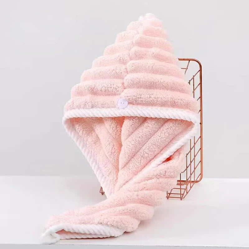 Quick-Dry Hair Towel Cap – Super Absorbent