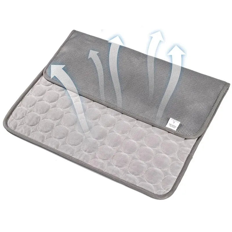 Pet Cooling Mat – Summer Ice Silk Sleeping Pad for Cats & Dogs