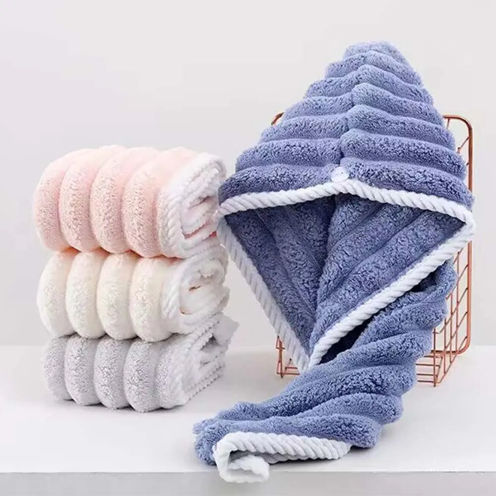 Quick-Dry Hair Towel Cap – Super Absorbent