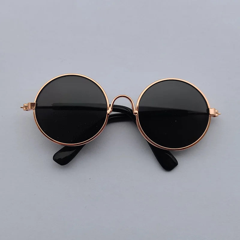 Vintage Round Sunglasses for Cats & Small Dogs – Photo Props & Cosplay