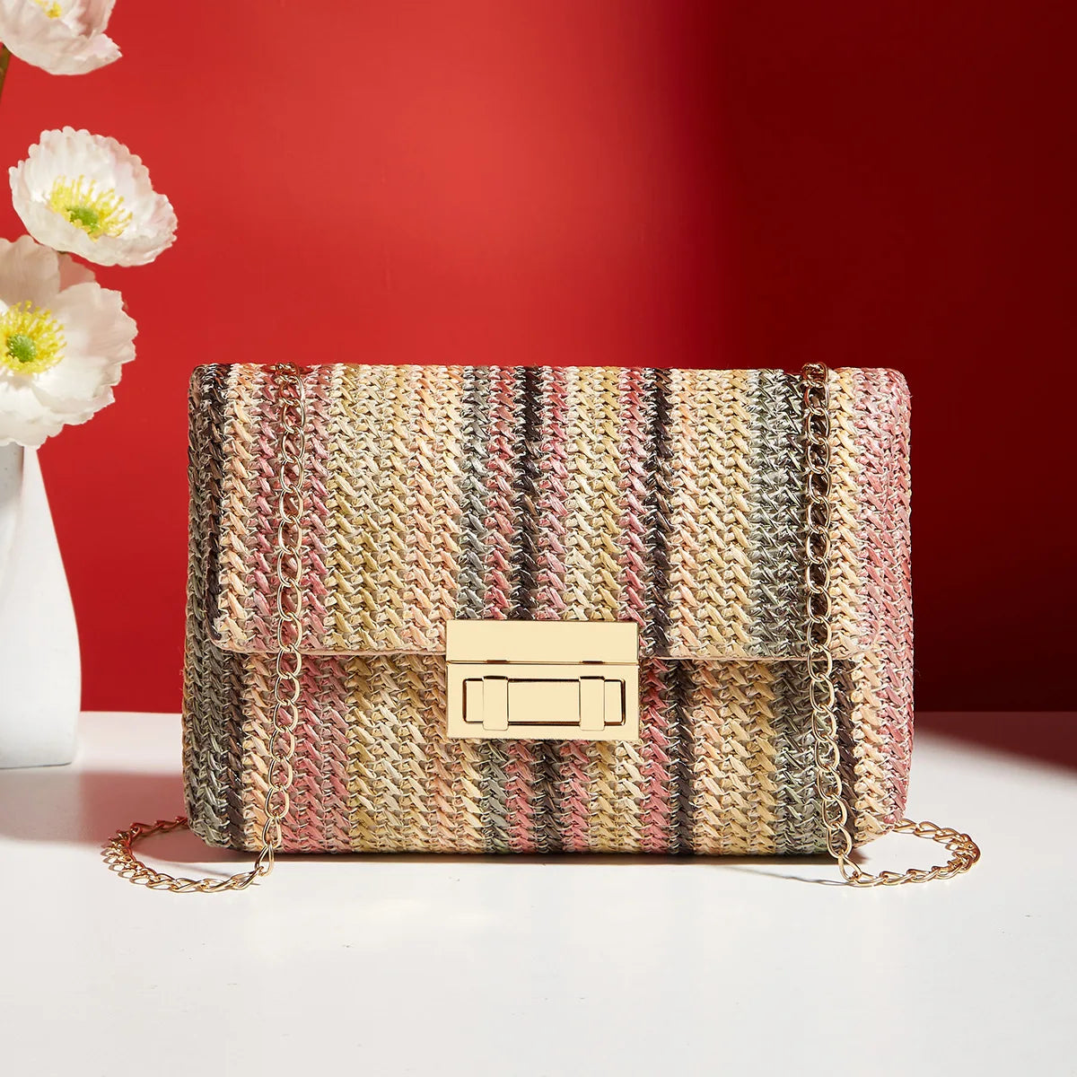 Women's Chain Strap Crossbody Bag – Chic Evening & Day Shoulder Bag