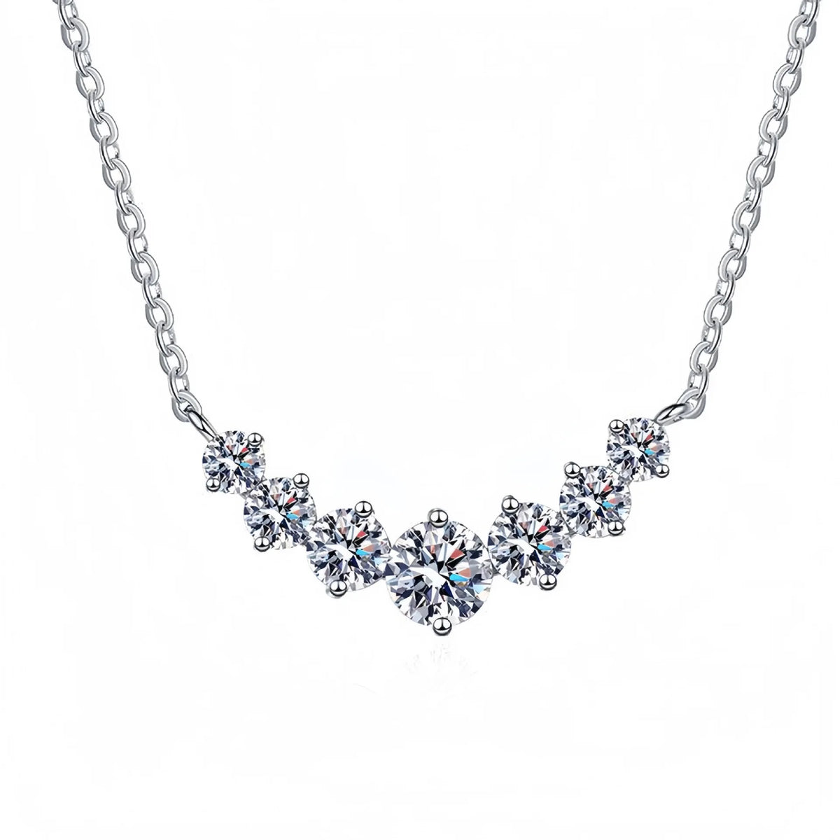 Sterling Silver Circle Pendant Necklace