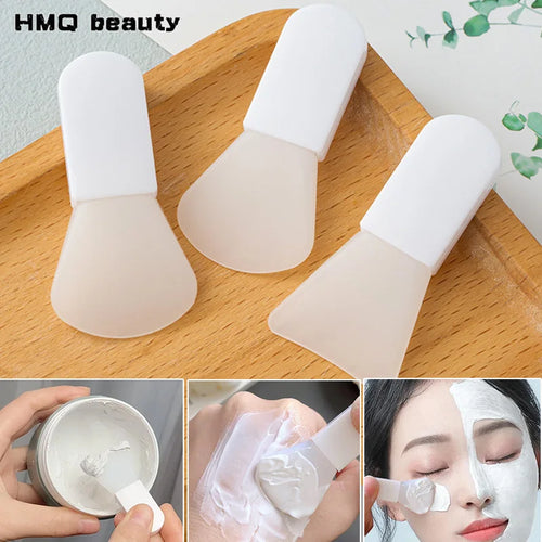 3-Piece Silicone Facial Mask Brush Set – Professional Mud & Cream Applicator