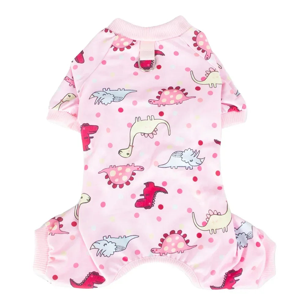 Soft Cotton Dog Pajamas for Small Dogs – Puppy Onesie for Girls & Boys