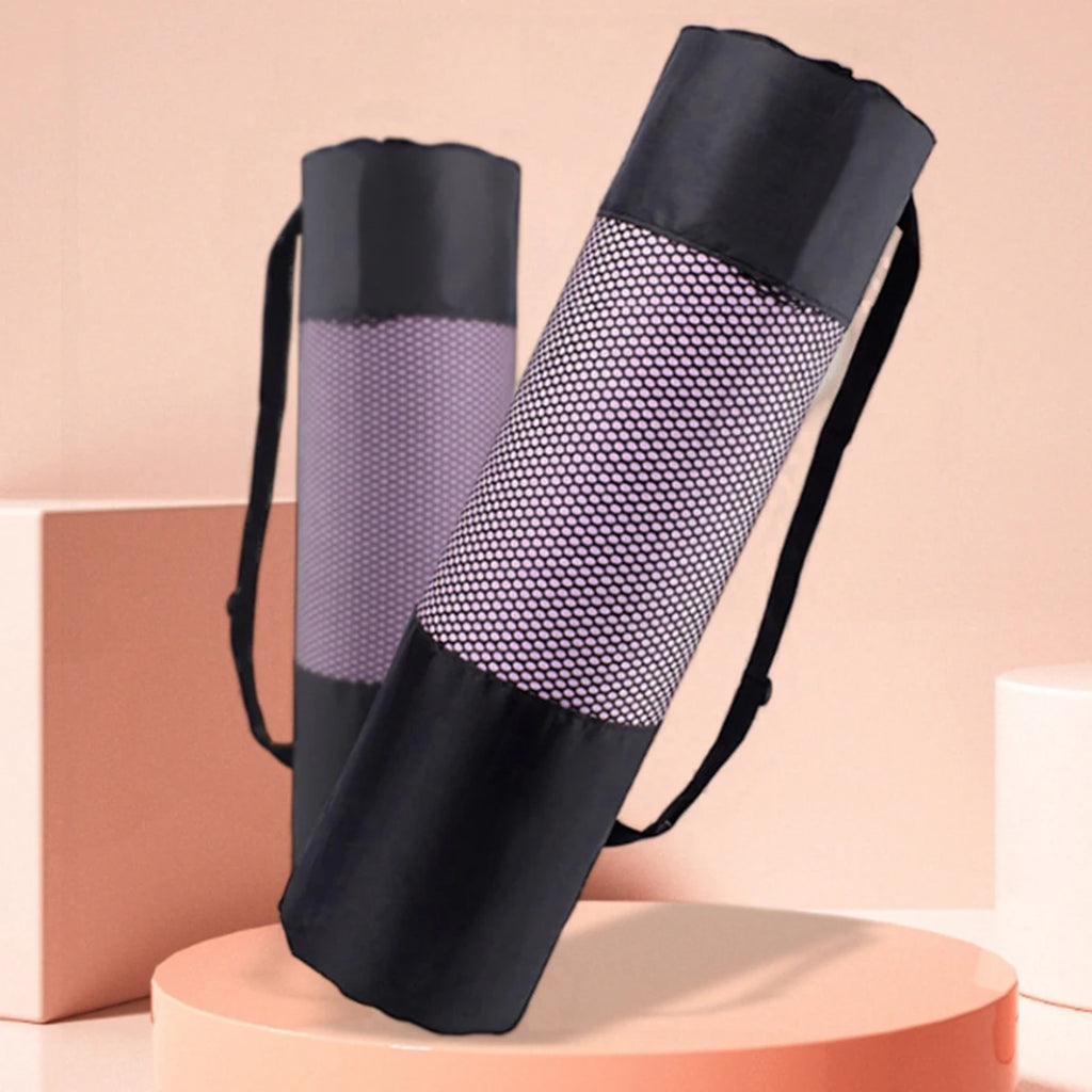 Breathable Yoga Mat Mesh Bag – Oxford Fabric, Shoulder Strap