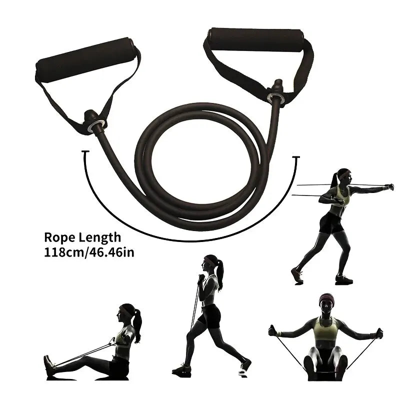 Resistance Bands with Handles – Exercise Workout Bands for Men & Women, Home Strength Training (10–30 LB)