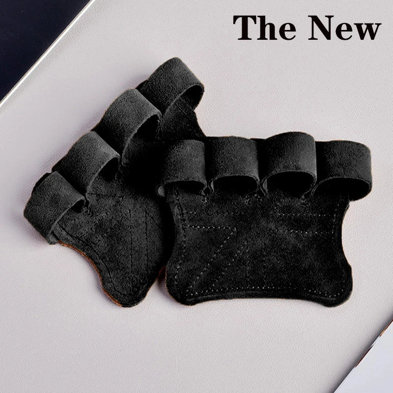 Leather Gymnastics Grips & Weightlifting Gloves – Palm Protection for Pull-Ups & CrossFit