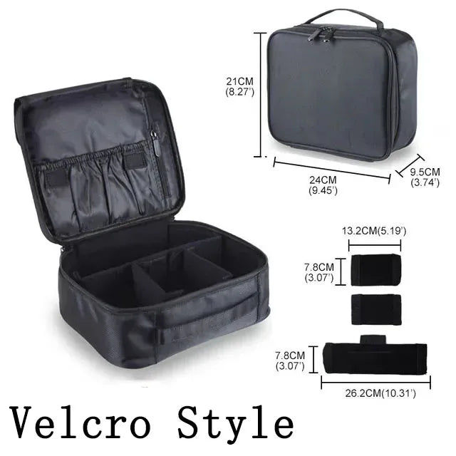 Women's Professional Makeup Bag – Waterproof Travel Cosmetic Case