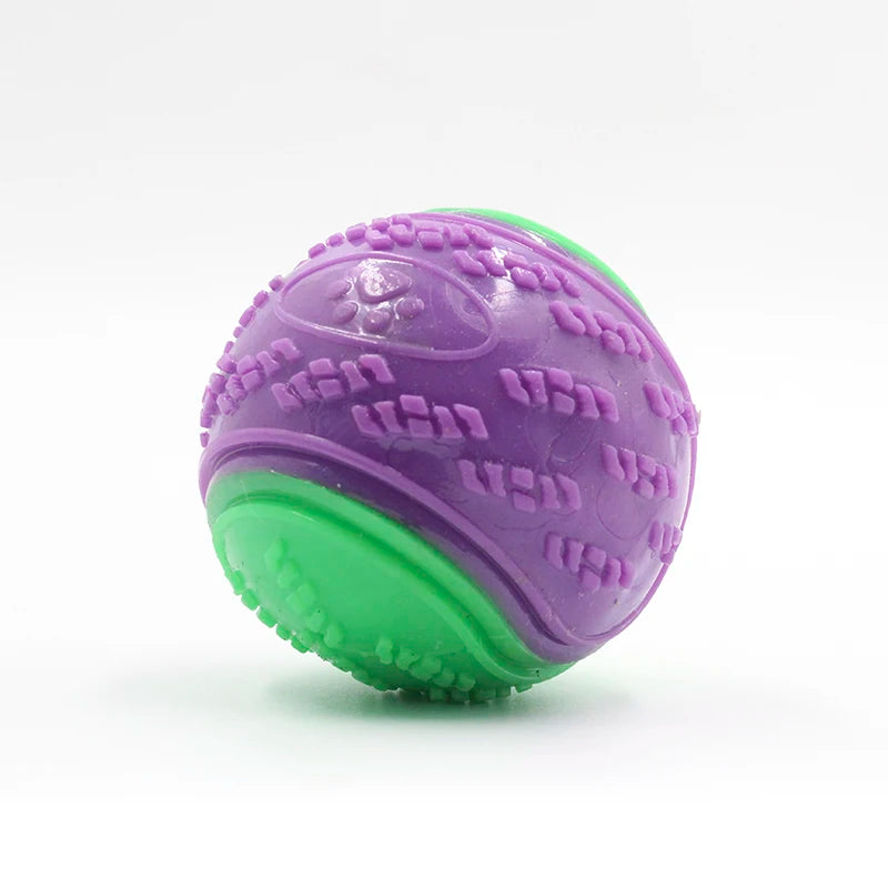 Soft TPR Squeaky Ball for Dogs – Interactive, Bite-Resistant, Teeth Cleaning, 6.5cm