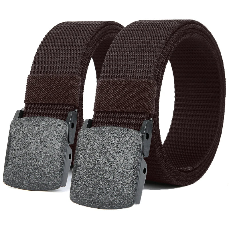 Men's Tactical Canvas Belt – Automatic Buckle