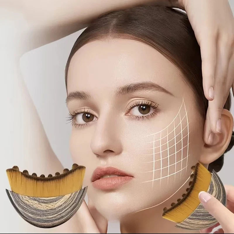 Lymphatic Drainage Contour Face Brush – Sculpting, Depuffing & Daily Skincare