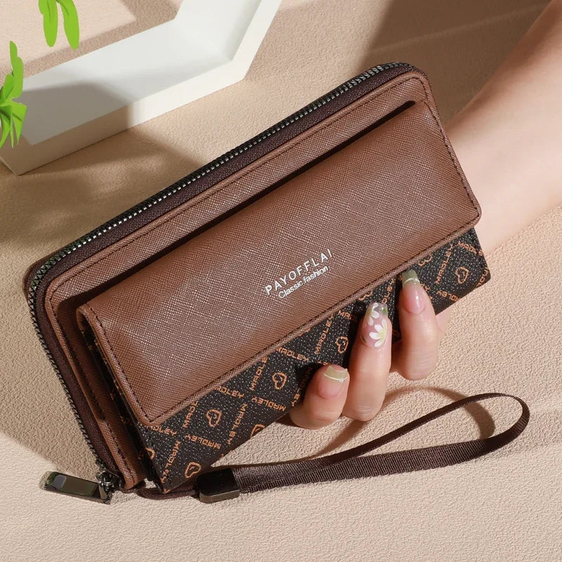 Men's Bifold Organizer Wallet – Faux Leather, Multi-Compartment