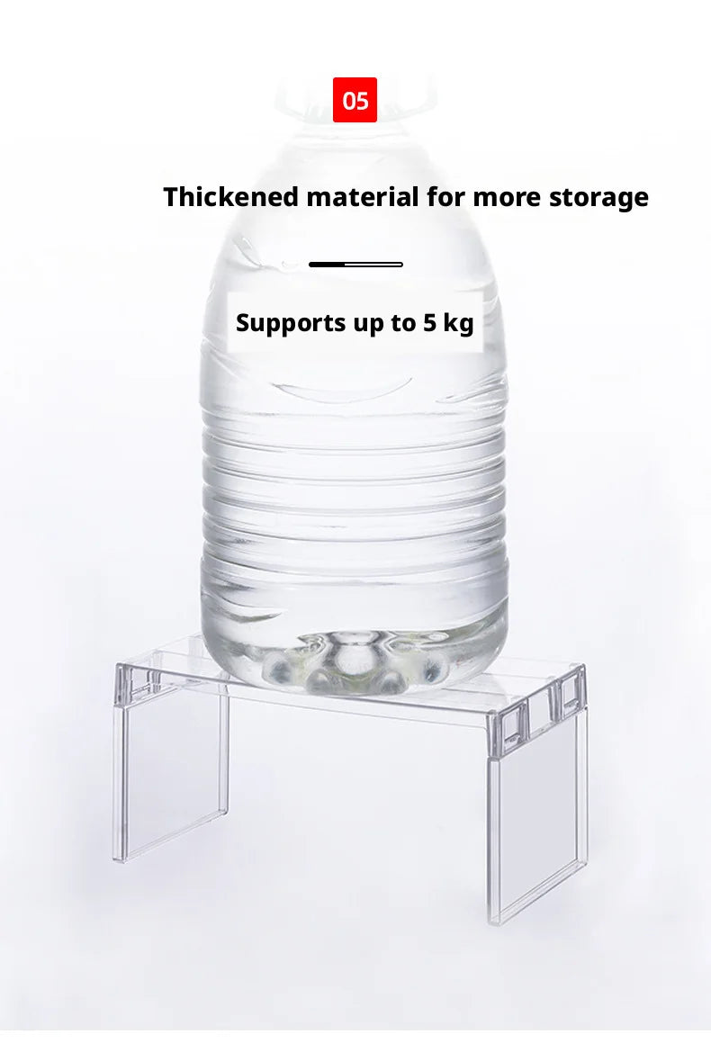 Clear Expandable Cabinet Organizer – Spice & Dish Divider for Kitchen & Bathroom